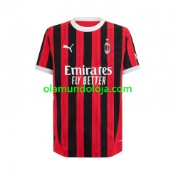Camisola AC Milan Homem Equipamento Primeiro 2024-2025 Manga Curta